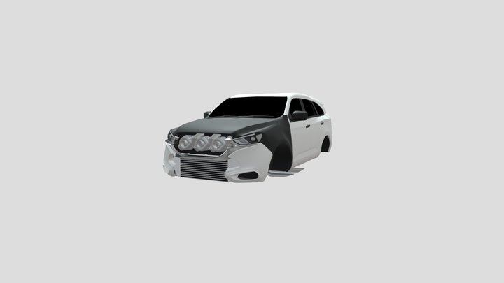 2022 Isuzu Mu-X triple turbo tuned 3D Model