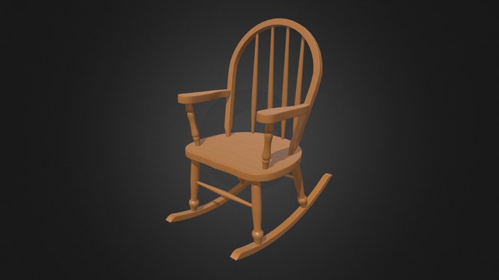 Children Rocking Chair 3D Model