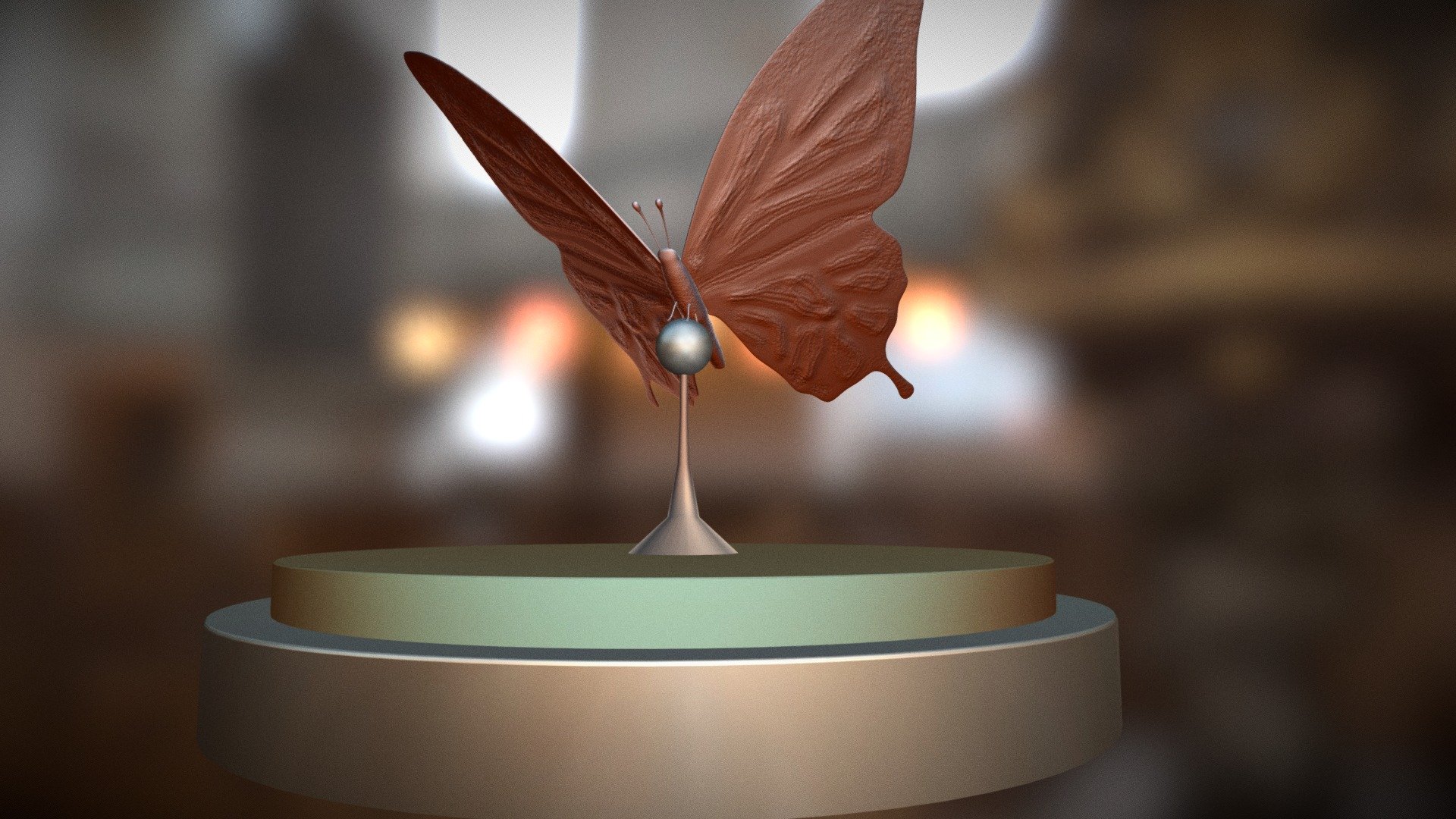 Butterfly statue