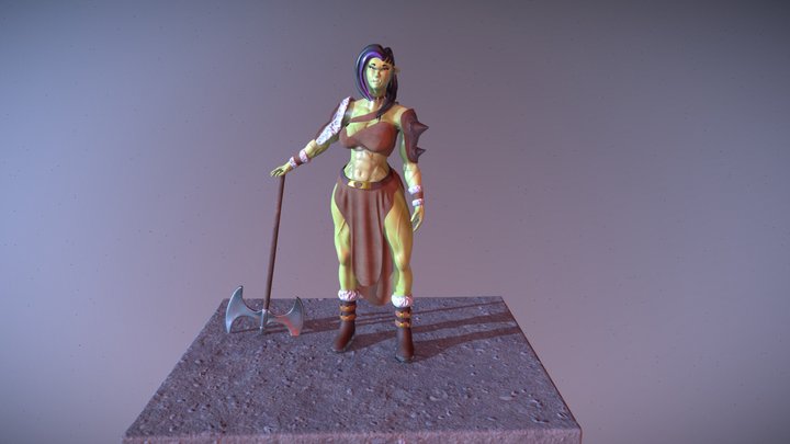Female Orc 3D Model