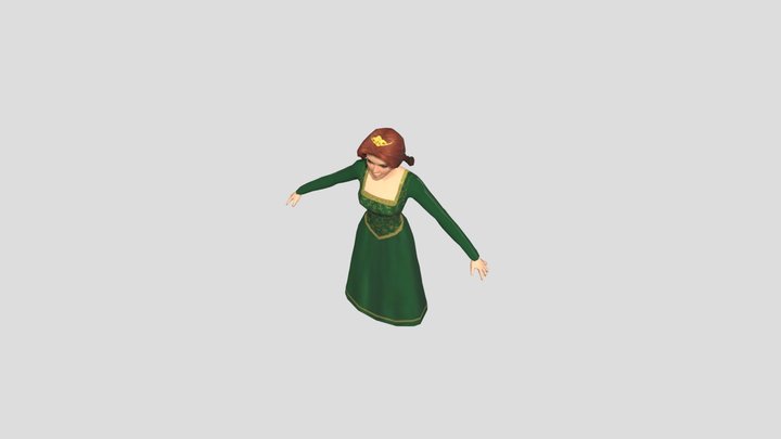 PC _ Computer - Shrek SuperSlam - Characters - F 3D Model