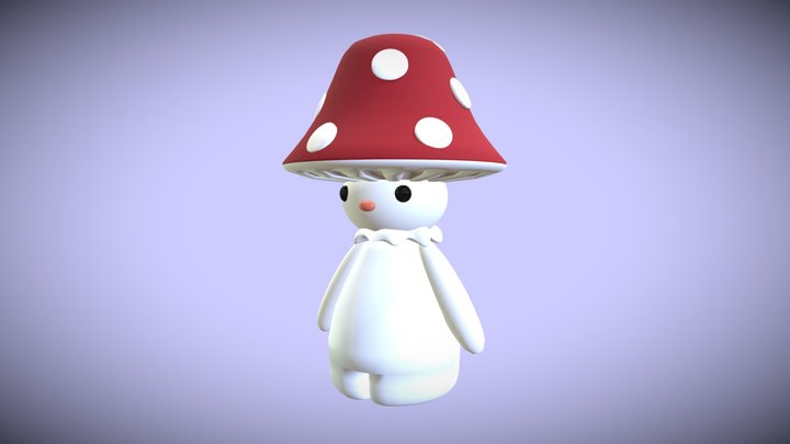Mushroom Person 3D Model