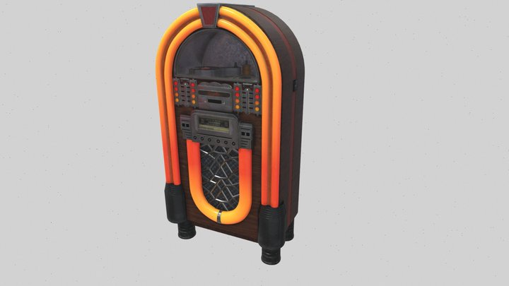Oldschool jukebox 3D Model