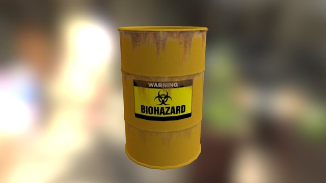 OILDRUM2 - RUSTED 3D Model