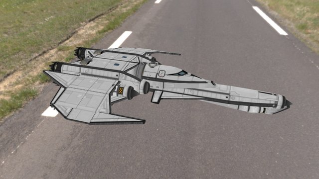 Marauder Space Plane 3D Model