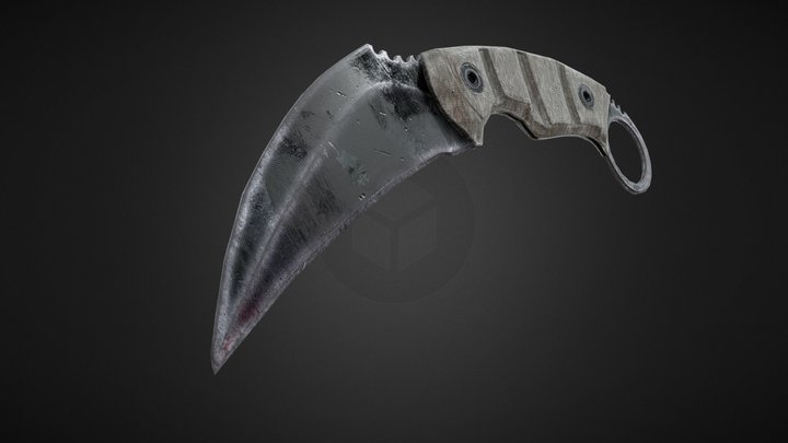Karambit EOD Knife 3D Model