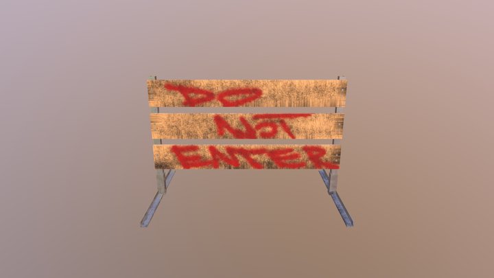 Barricade Textured 3D Model