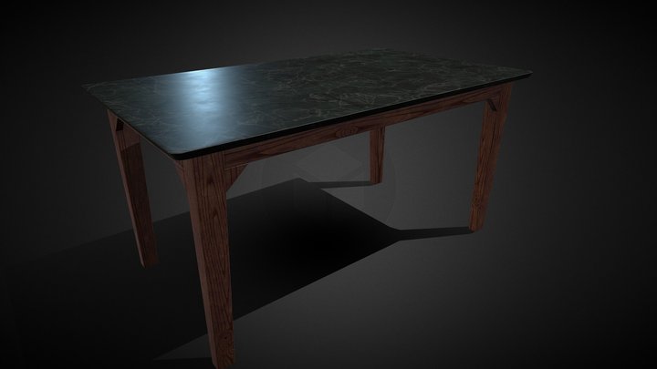 Modern Dining Table 3D Model