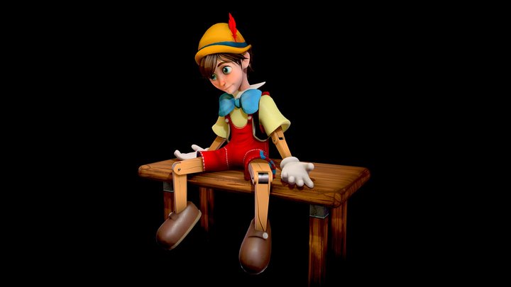 Pinocchio 3D Model
