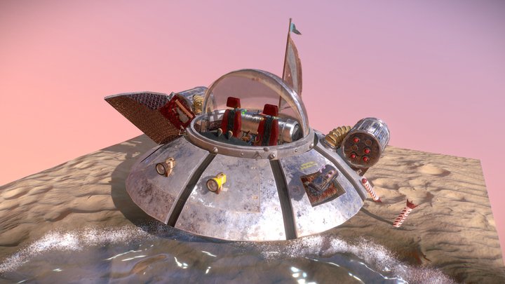 Rick and Morty Ship Oasis 3D Model