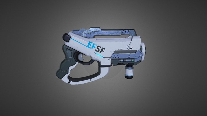 Laser Gun 3D Model
