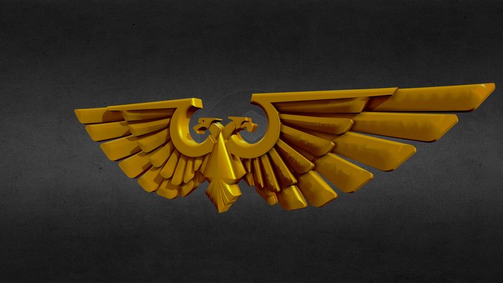 Warhammer Aguila Insignia 3D Model