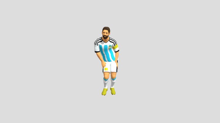messi dance 3D Model