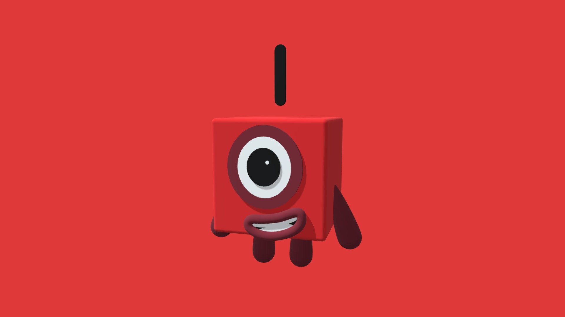 Numberblock One - 3D model by Enzo_Miranda [40d57aa] - Sketchfab