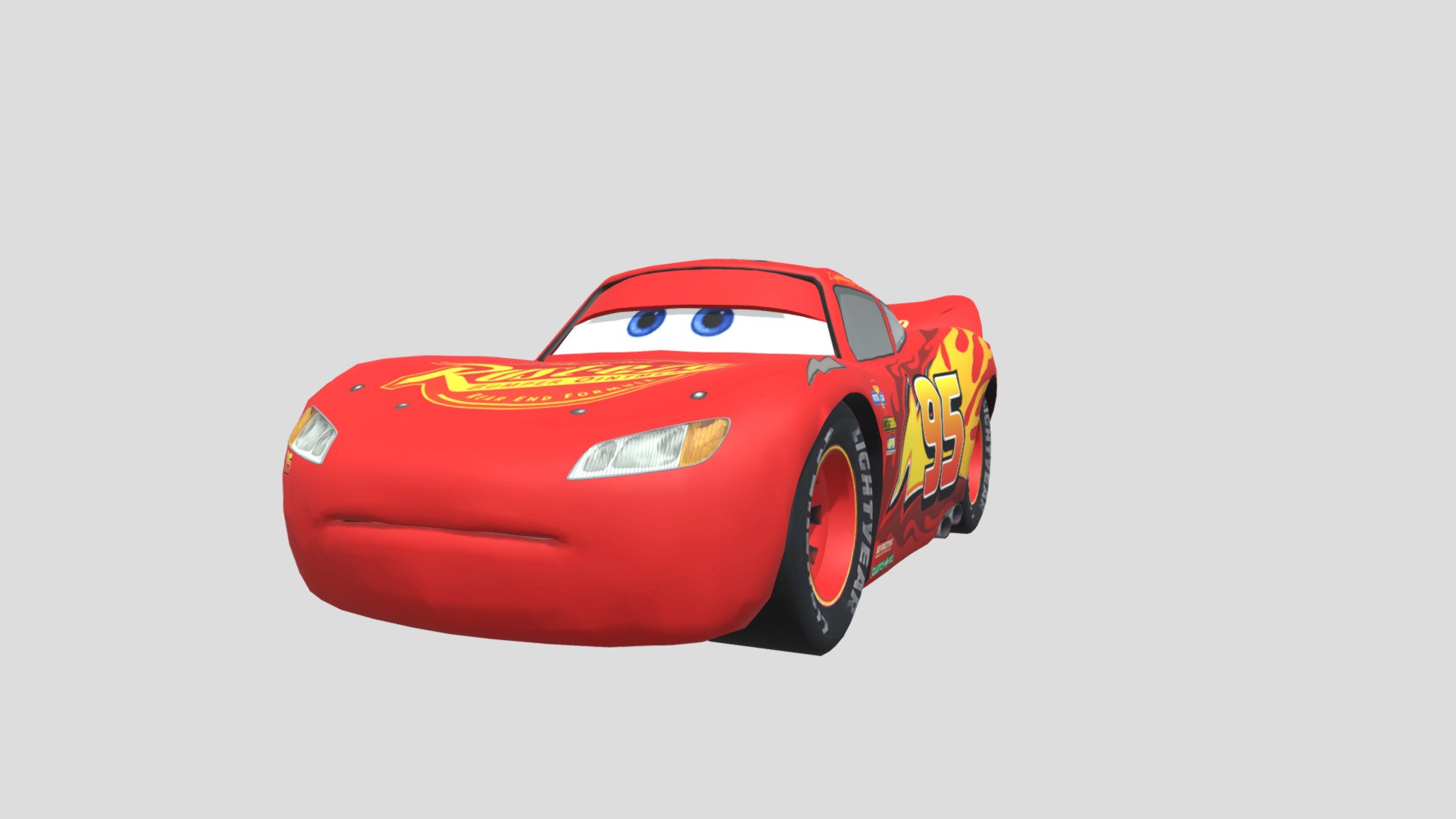 Lighting McQueen (Lightning League) Download Free 3D model by