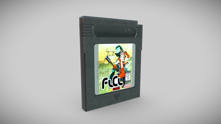 Low Poly Gameboy Cartridge 3D Model