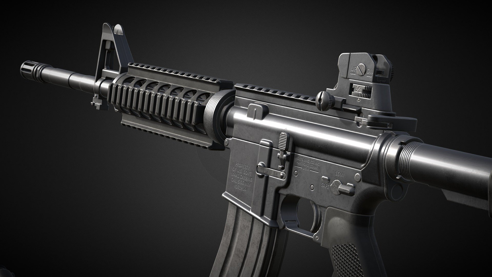 M4A1 Download Free 3D Model By Firewarden3D Firewarden 40d8ef8 