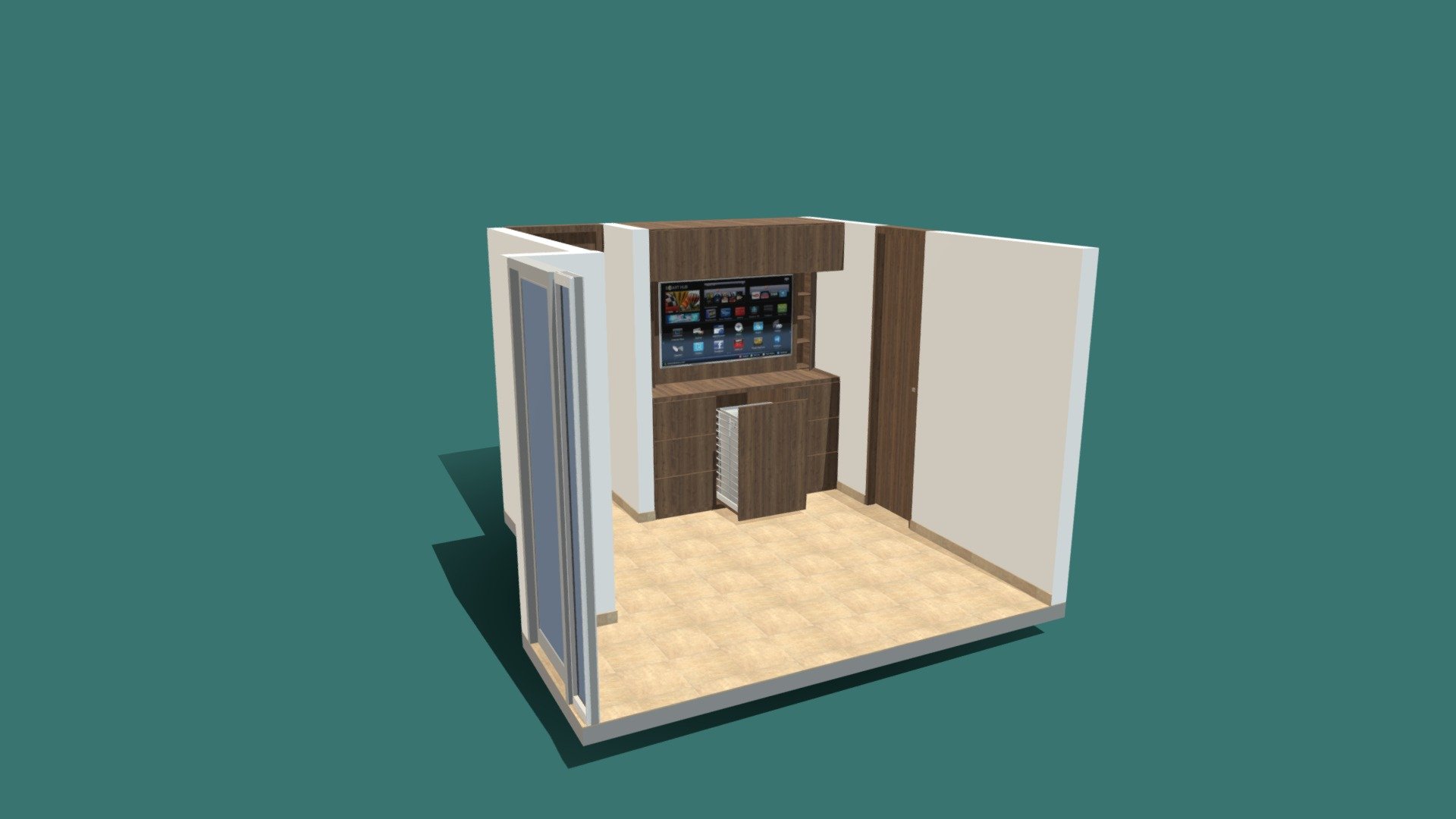 Entertainment Center — Sketchfab embed 3D viewer