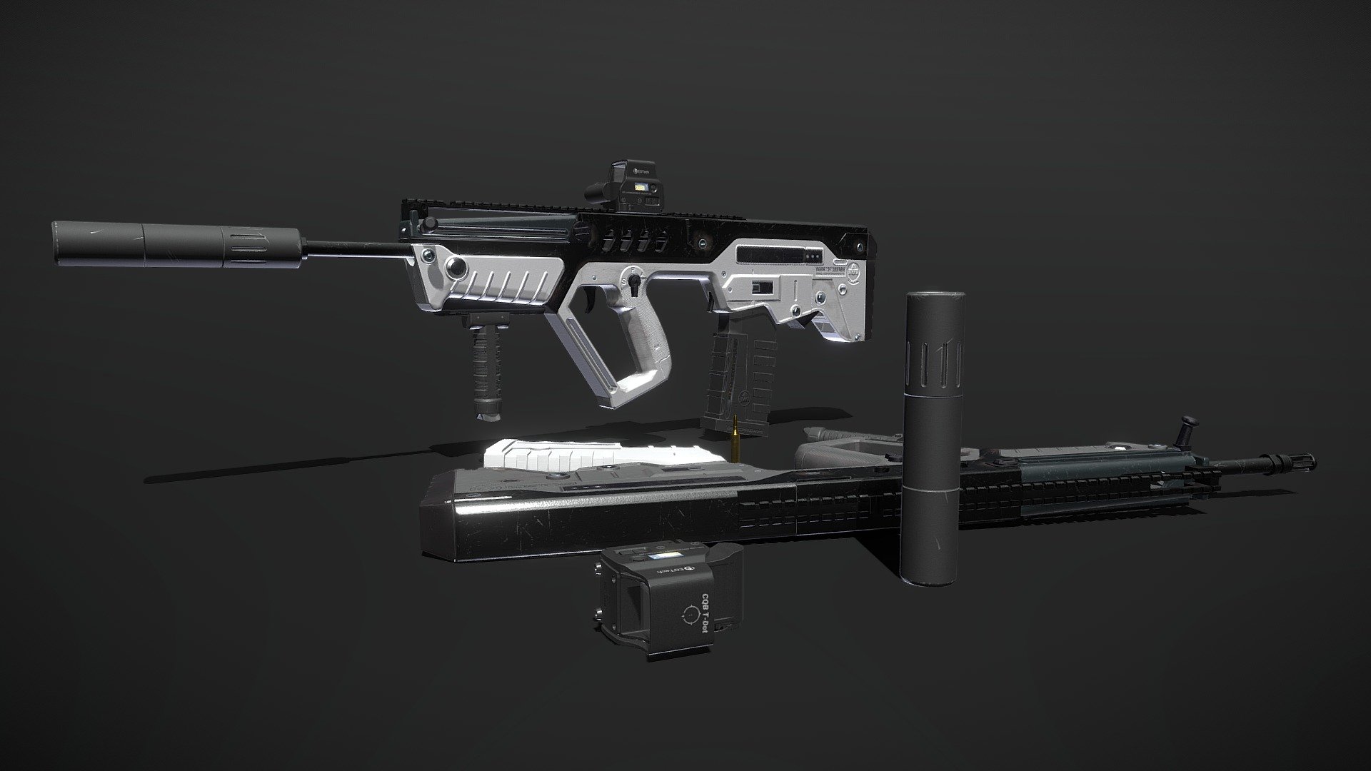 TAR - 21 (Tavor). Black and White.