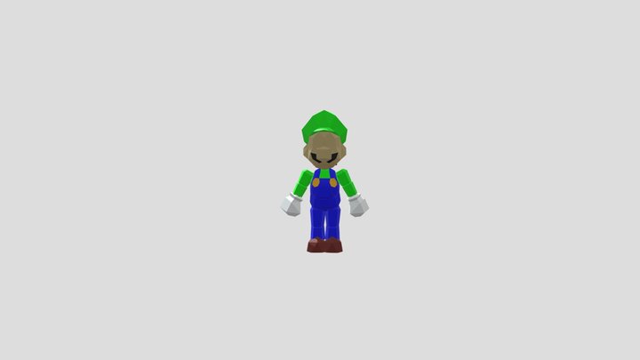Sm64 leaked Luigi 3D Model