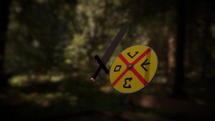 SwordAndShield 3D Model
