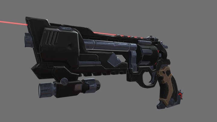 McCree Overwatch Pistol 3D Model