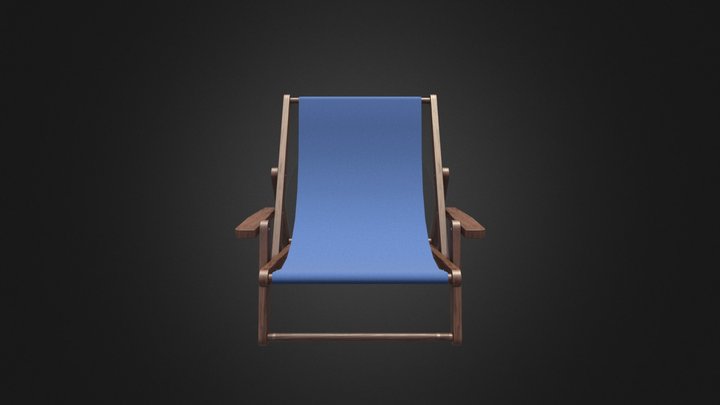 Deck Chair 3D Model