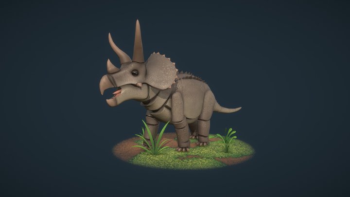 Triceratops 3D Model