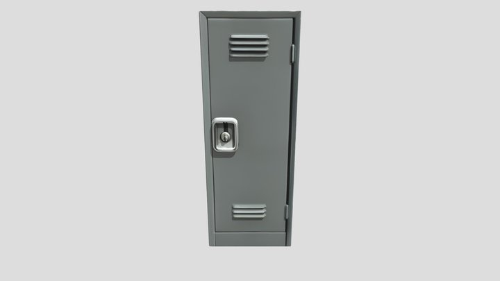 School Locker 3D Model