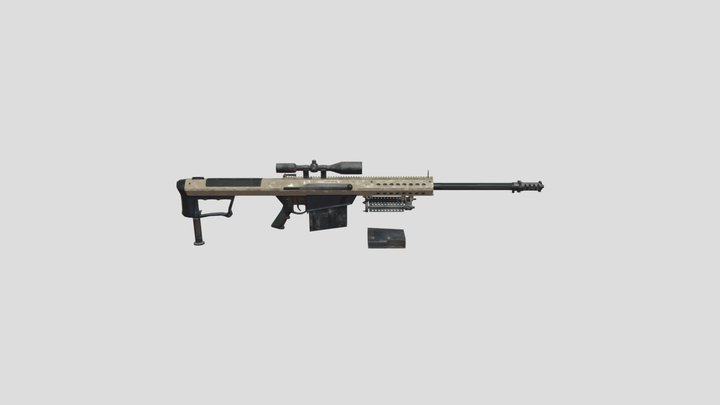 AR-15 Beretta Sniper 3D Model