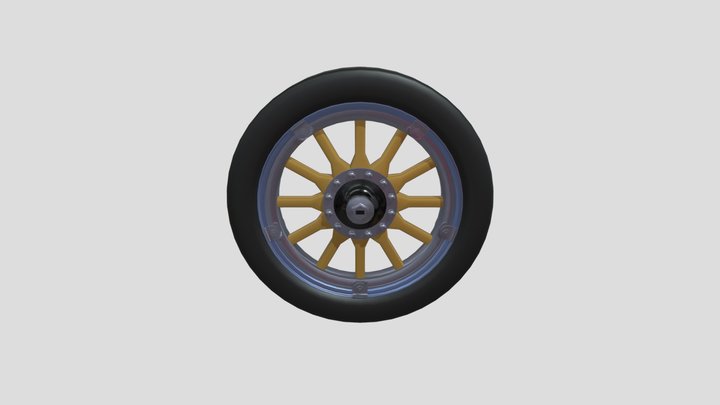 1920s WOOD SPICE WHEEL  CONSTRUCTOR 3D Model