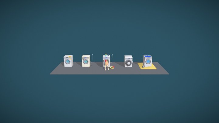 Washing Machine | Secondary Forms [XYZ HW] 3D Model