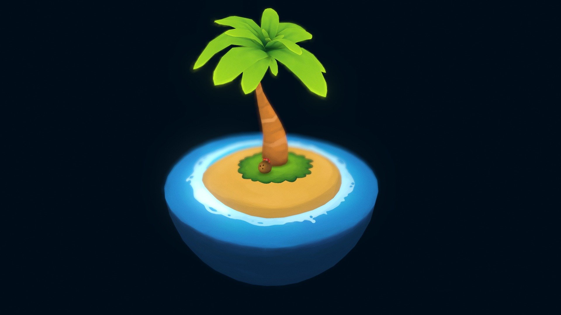 Crab Island — Sketchfab embed 3D viewer
