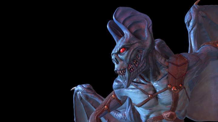 Renwa Bat Alien 3D Model