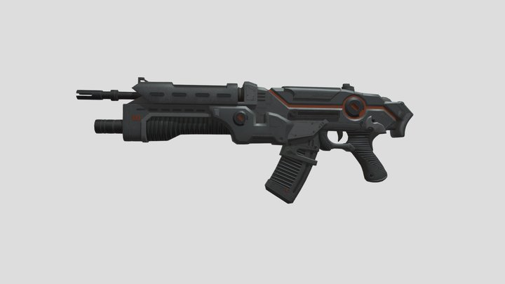 assault rifle 3D Model