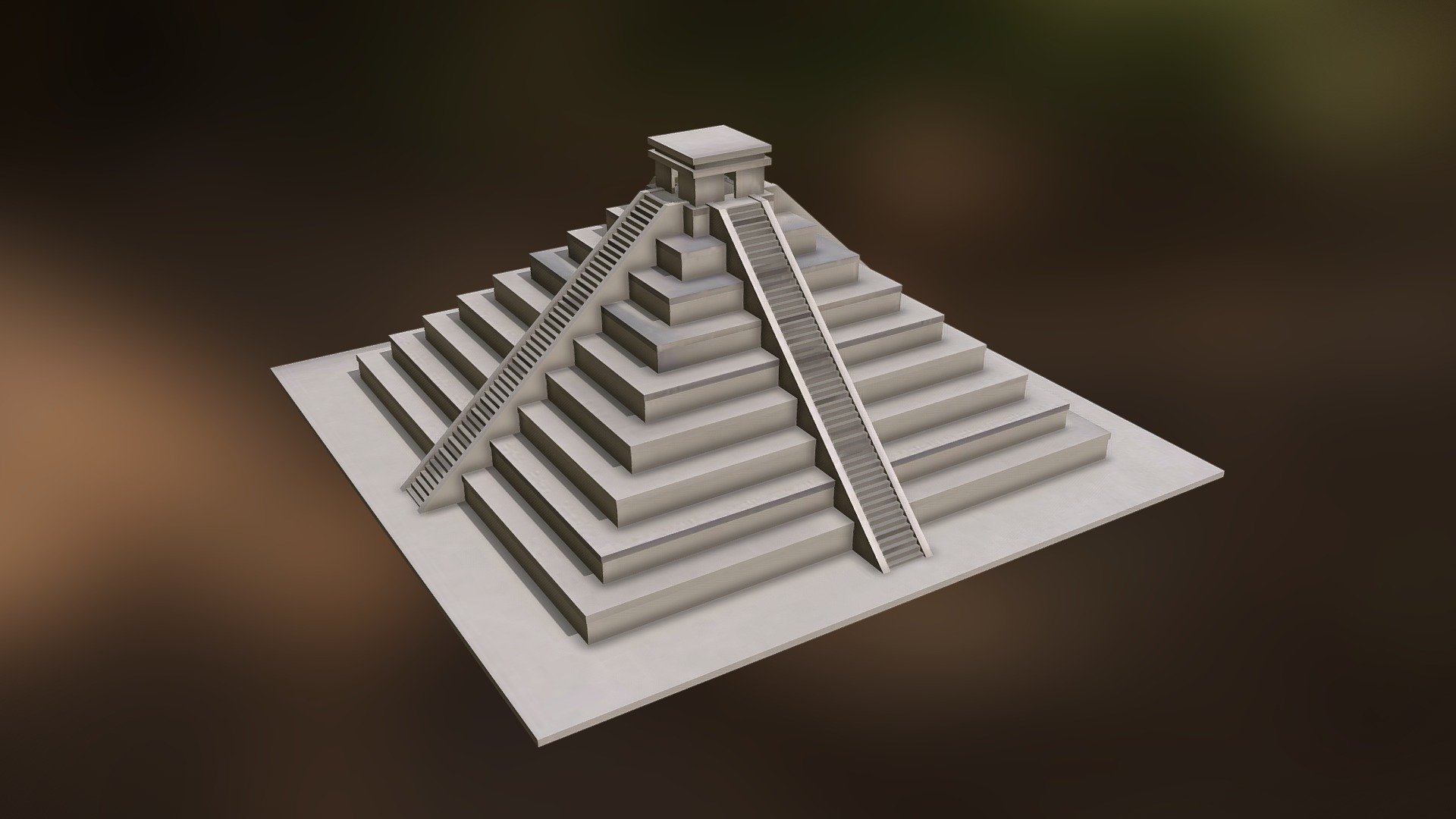 Mayan Pyramid LOW POLY - Download Free 3D model by AnshiNoWara NG+ ...