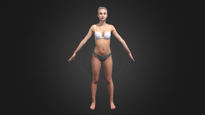 A Pose Girl 3D Model