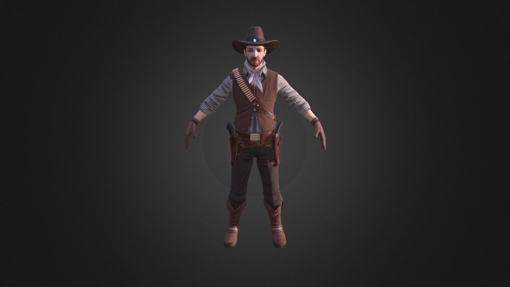 cowboy 3D - A 3D model collection by homero121 - Sketchfab
