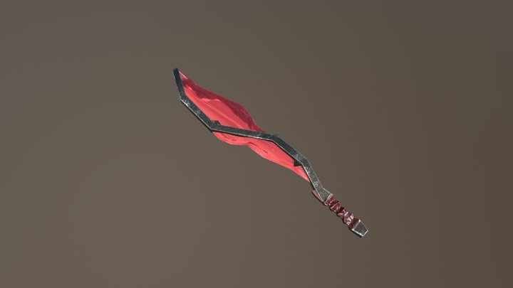 Futuristic Sword 3D Model