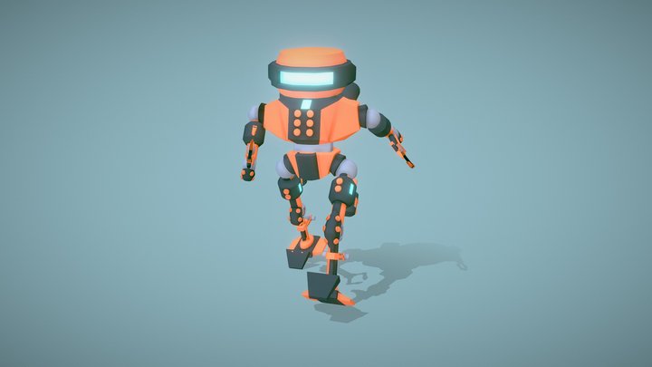 Robot walk animation – Modello 3D gratuito STL