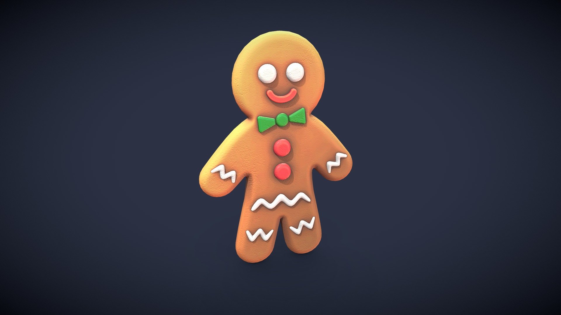 Gingerbread | 3D Model | Stylized | PBR - Buy Royalty Free 3D model by ...