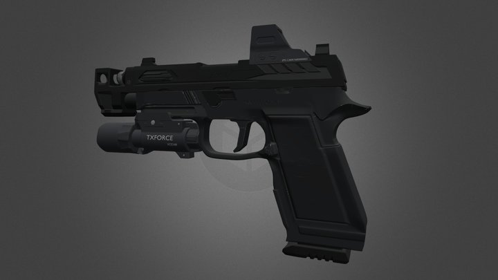 Pistol(sig P320) 3D Model