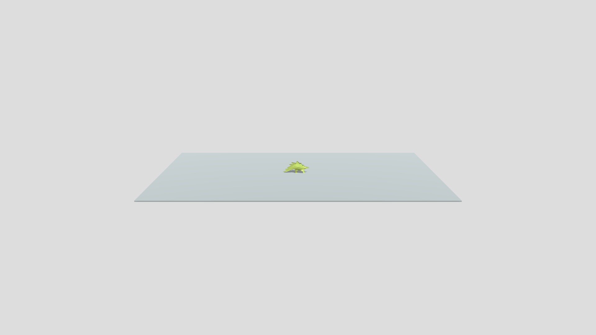 Low poly stegosaur