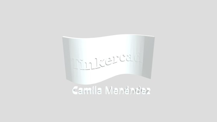 Texto Curvado Camila Menéndez 3D Model