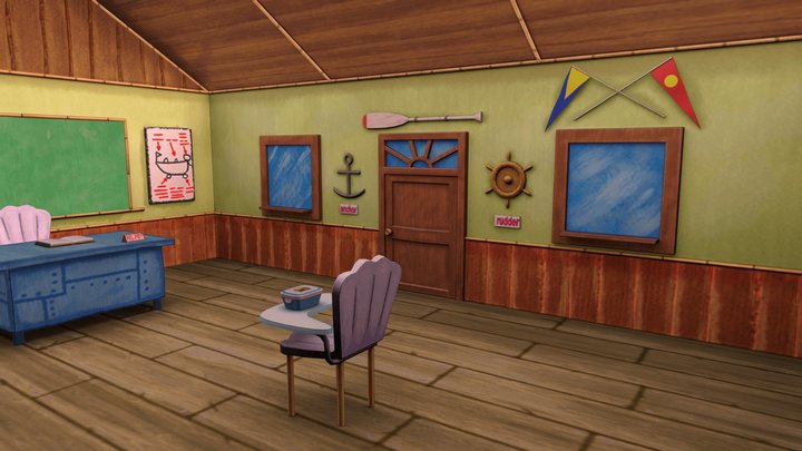 SpongeBob SquarePants Boating School 3D Model