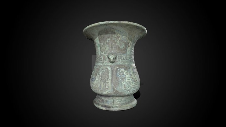 Zun wine vessel, 10th C BCE – Kostenloses 3D-Modell STL