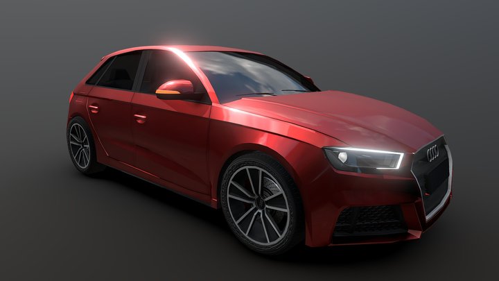 Audi A3 Sportback 3D Model
