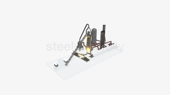 Blast Furnace 3D Model