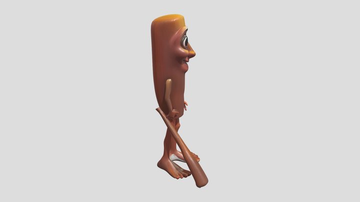 tung tung tung tung tung shaur 3D Model