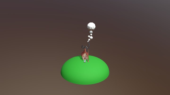 Low P Cottage 3D Model